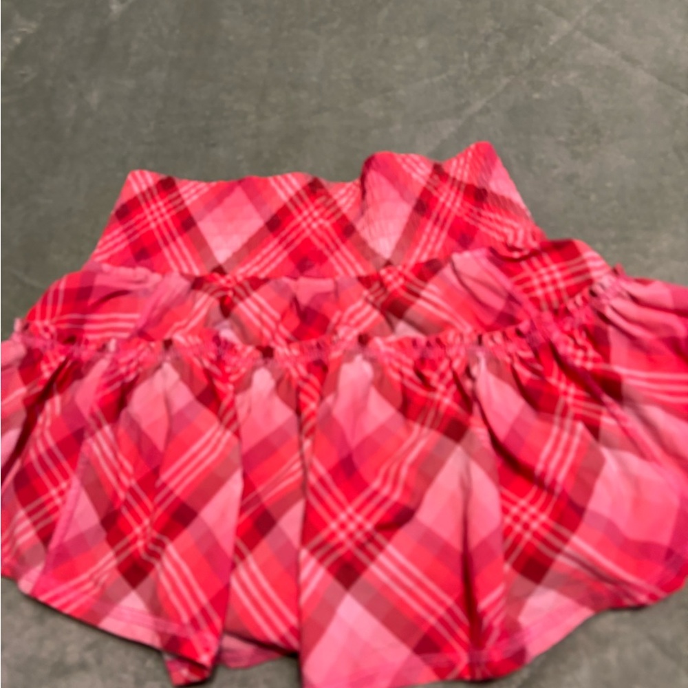 BUBBLE Pink Plaid Athletic Shorts#4